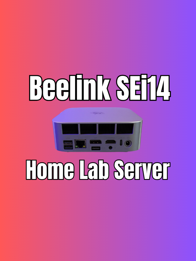 Beelink Sei14 Mini PC as Home Server with ESXi and Proxmox