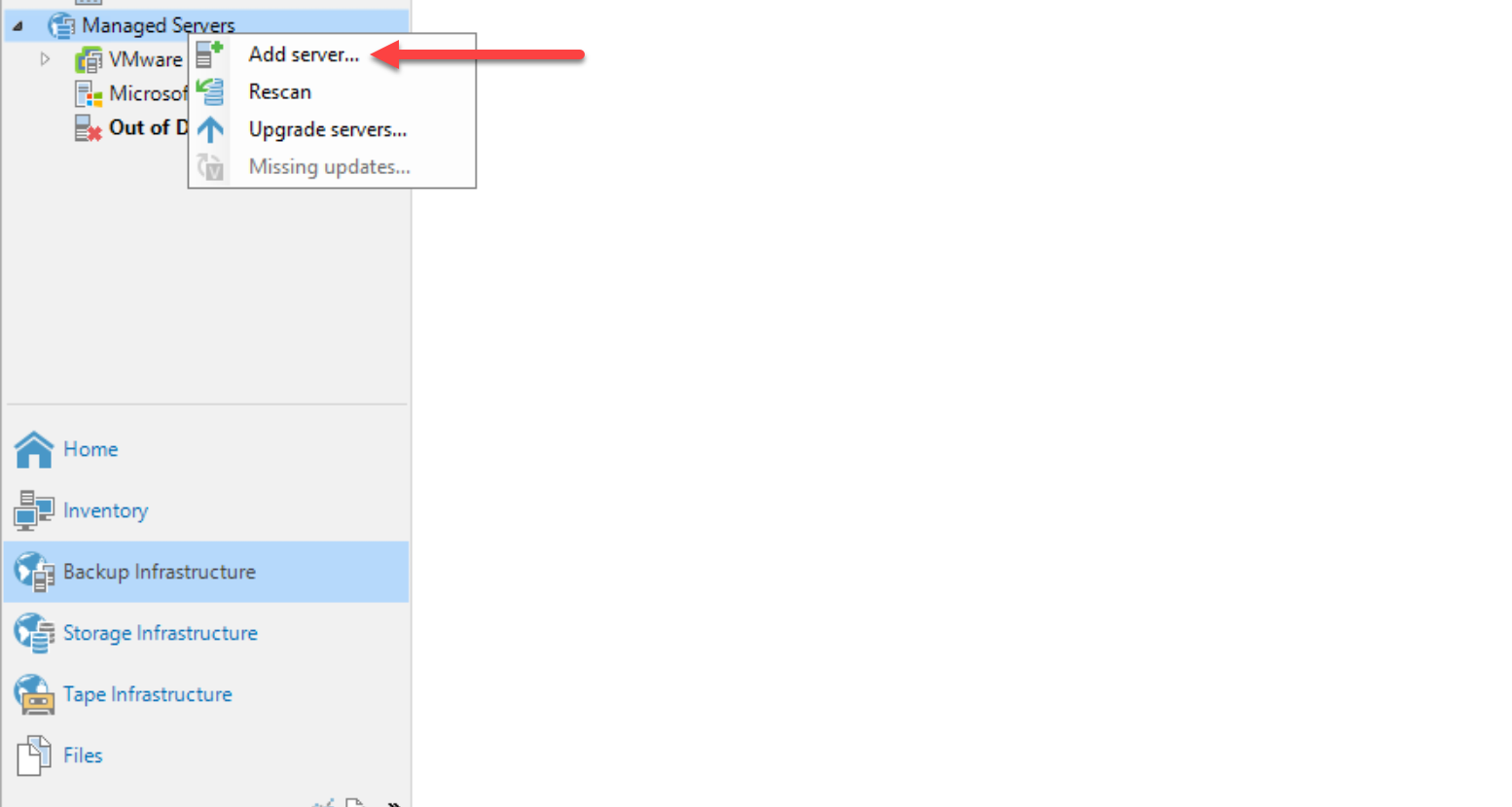 Adding your proxmox server to managed servers in veeam backup and replication 12.2