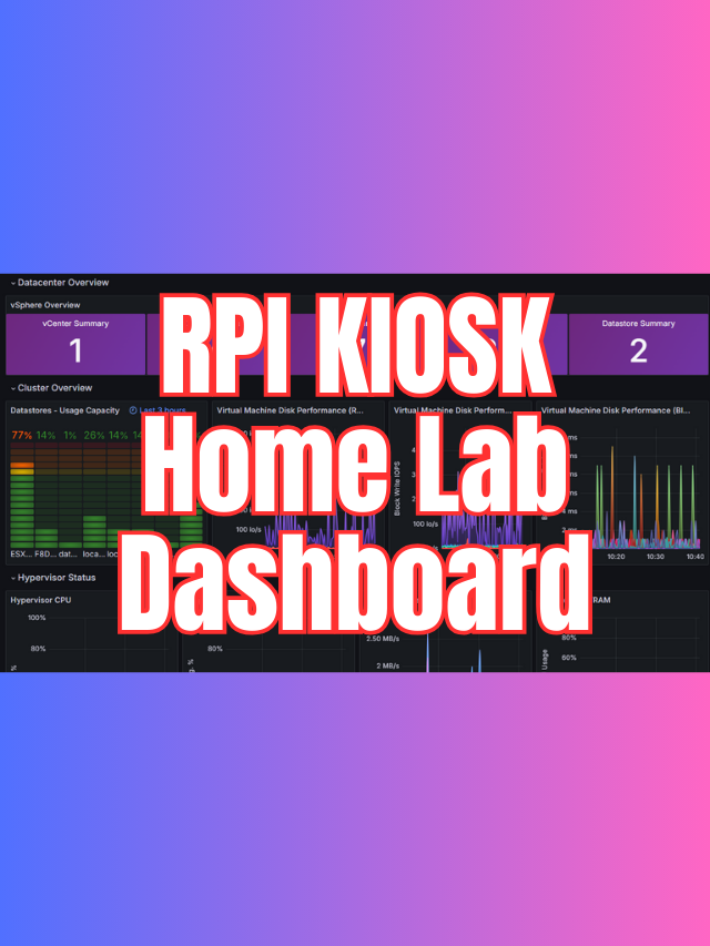 Home Lab Dashboard Using Raspberry Pi Wayland Kiosk mode