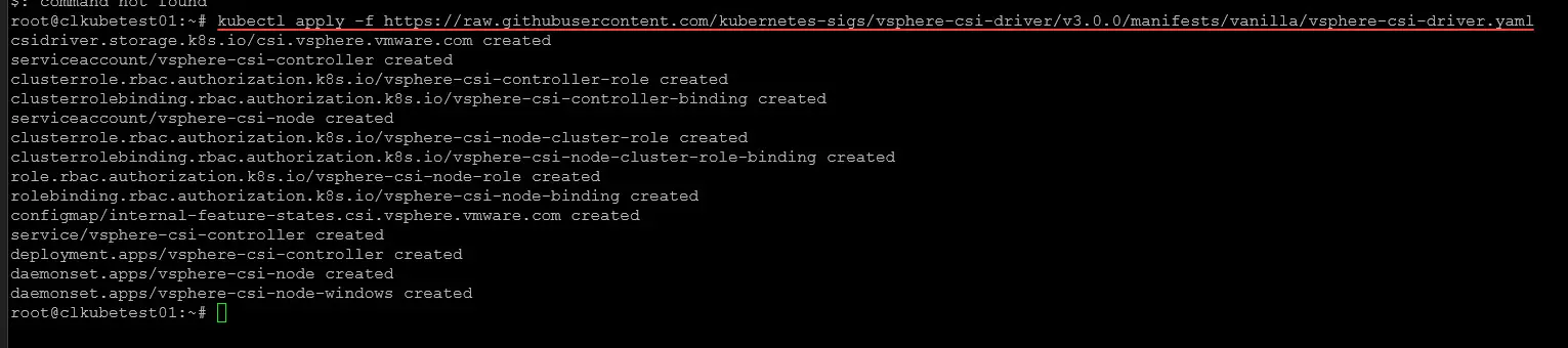 Vsphere csi provider
