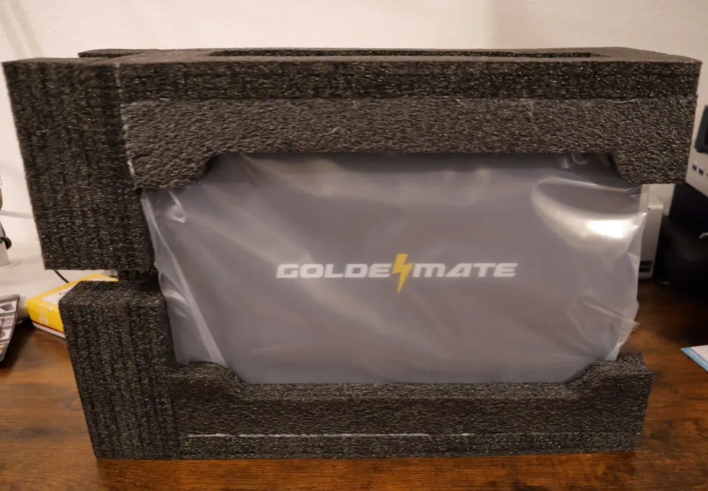 After removed from the box with packaging