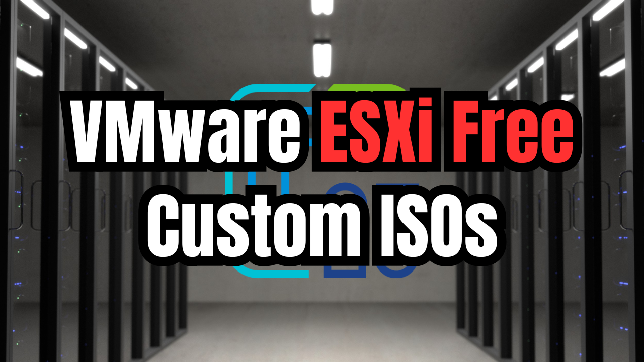 Vmware esxi free edition custom isos