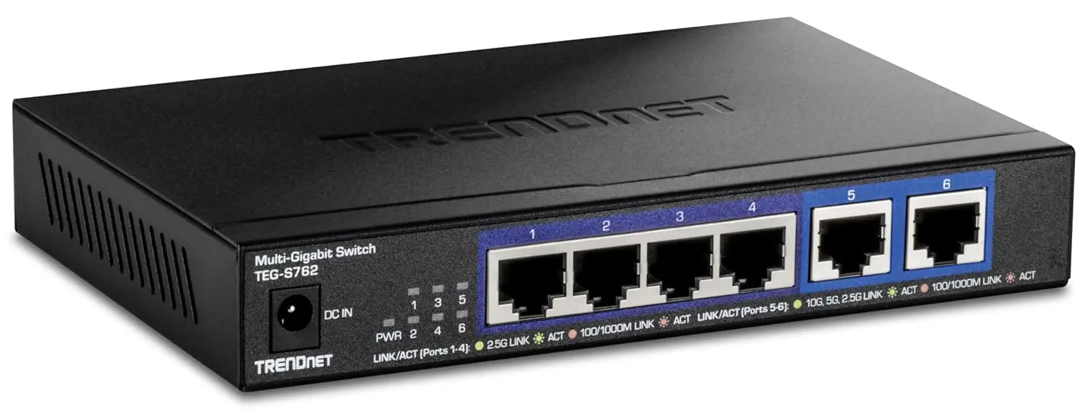 Trendnet 2.5 gig switch with 2 10 gig ports