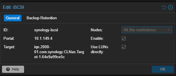 Adding an iscsi target in proxmox ve 9