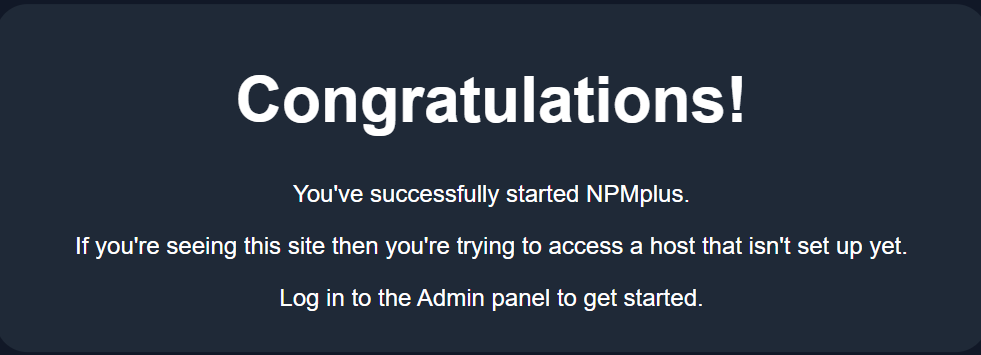 Just browsing to port 80 after running the docker compose up d