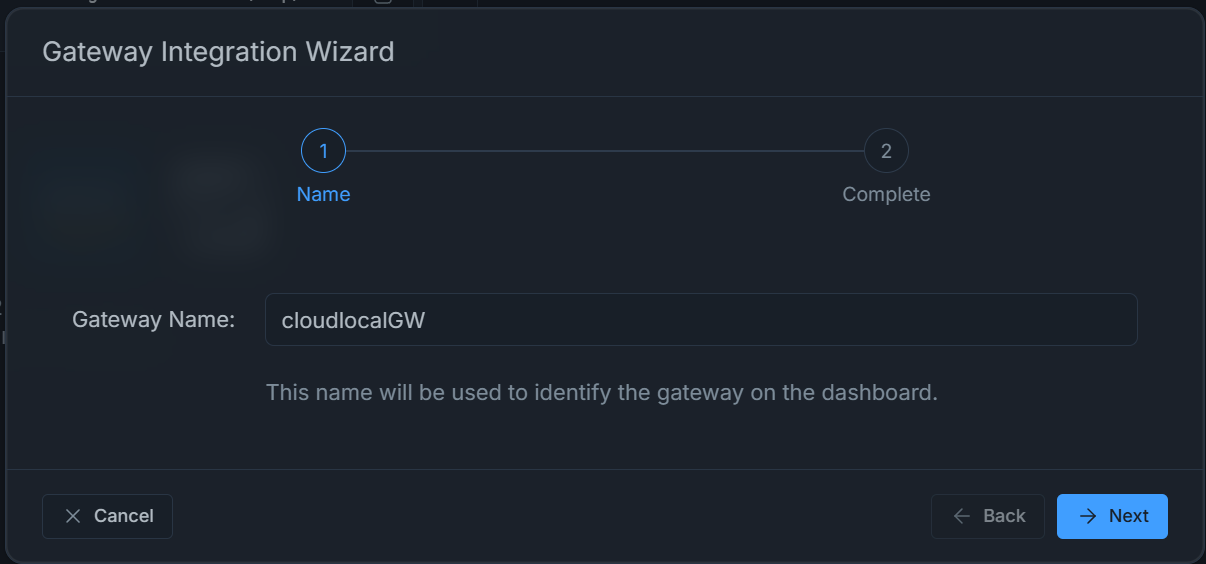 Name your opnsense gateway
