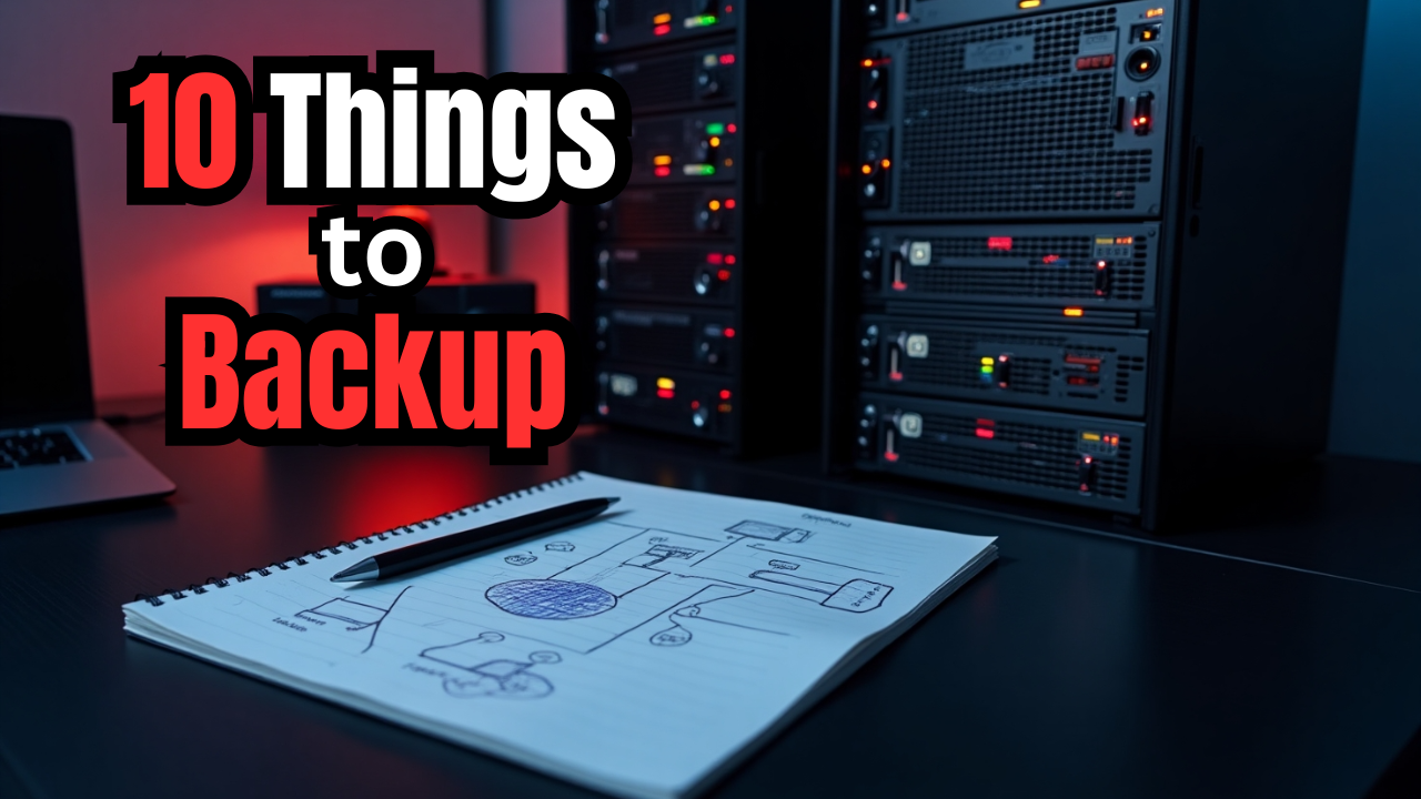 10 things to backup in your home lab