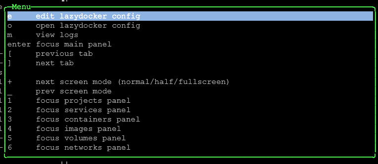 Editing lazydocker config file