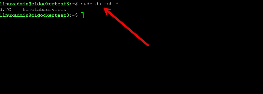 Sudo du sh command