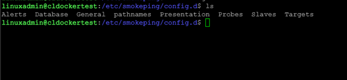 Viewing the smokeping configuration files