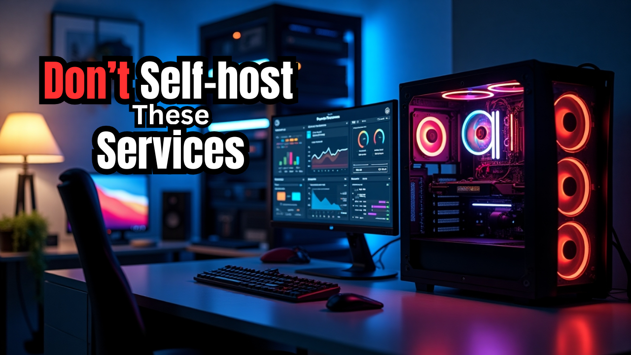 Don't self host these services