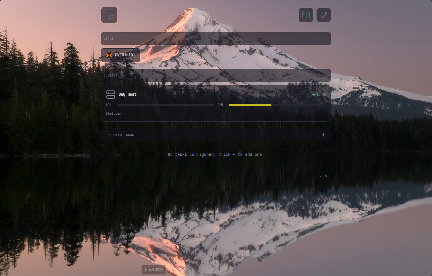 Out of edit mode and what it looks like