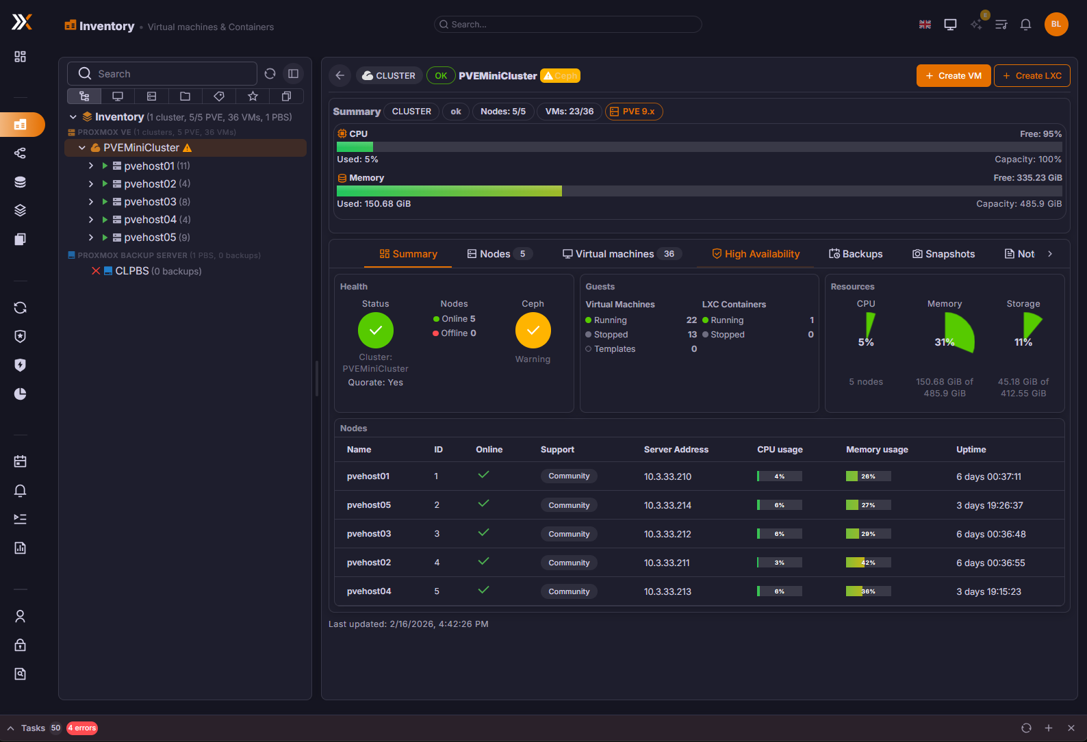 Another inventory view found in proxcenter