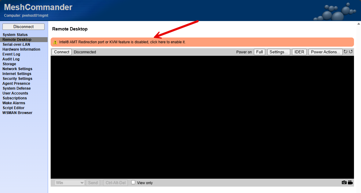 Enabling remote desktop