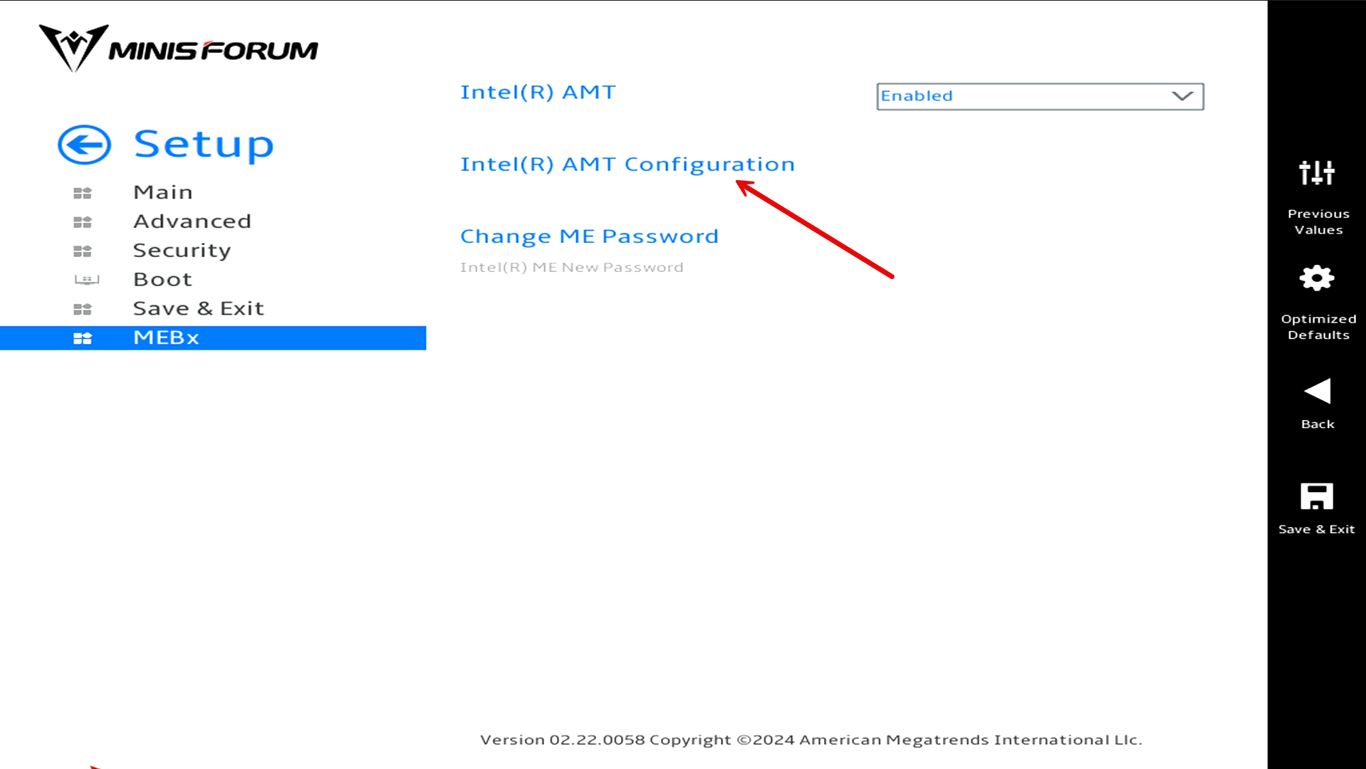 Getting into the configuration of amt for intel vpro