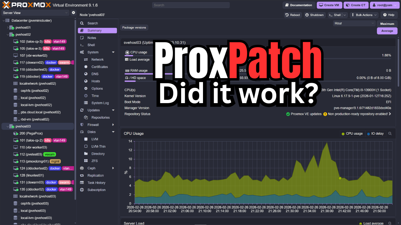 I tested out proxpatch
