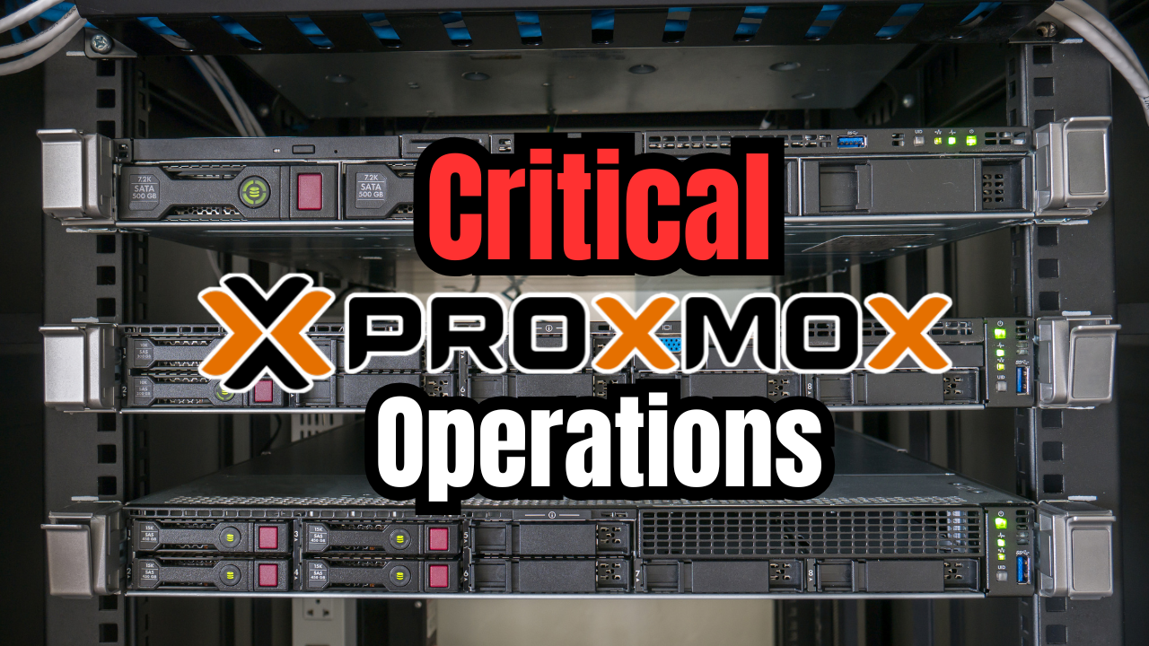Proxmox cluster operations