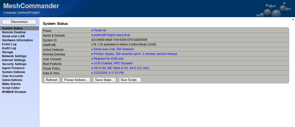 Successfully connected to the new node