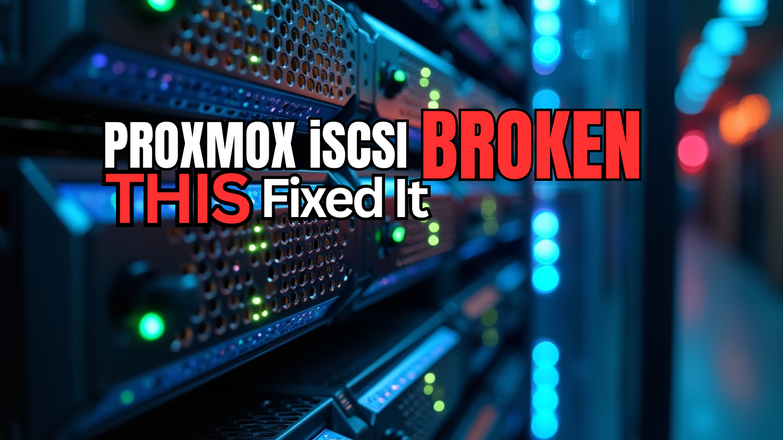 Proxmox iscsi home lab