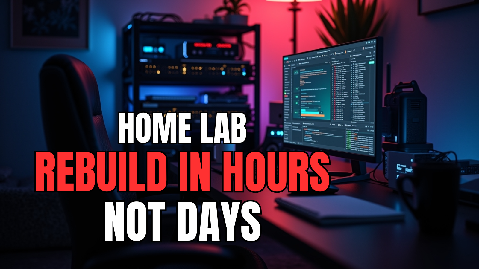 Rebuild home lab from scratch