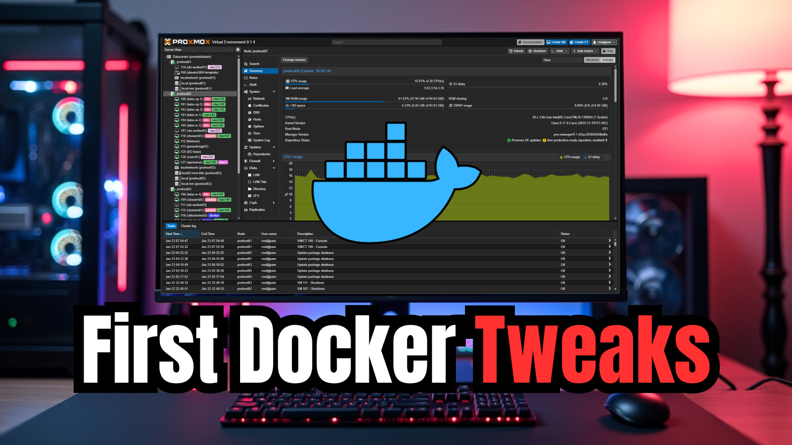 First docker tweaks
