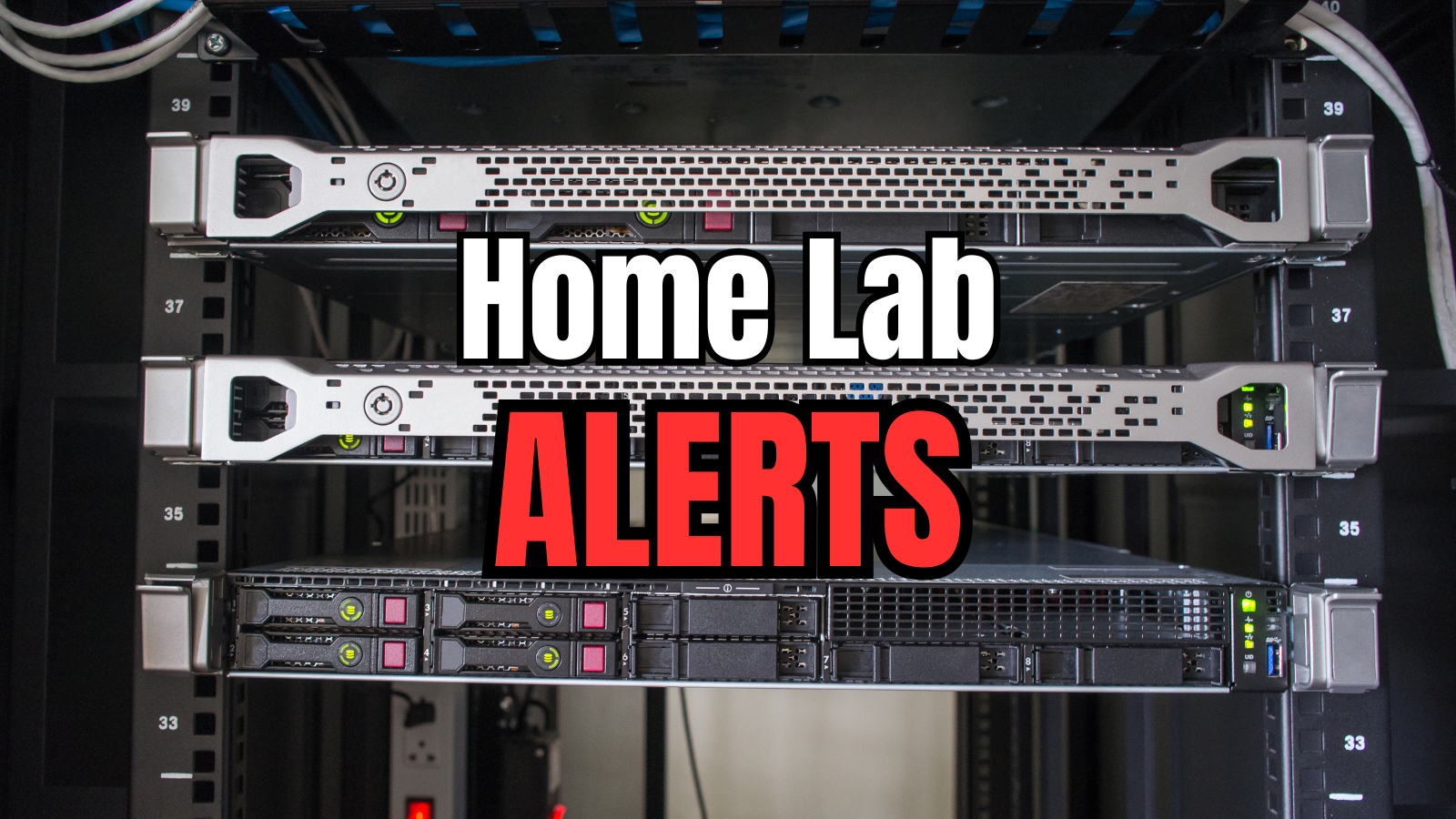 Home lab alerts