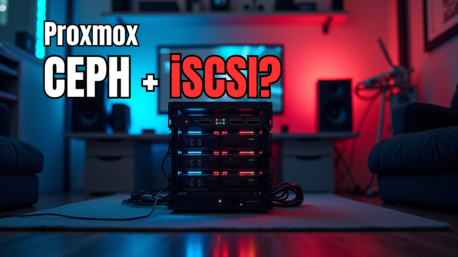 Proxmox ceph cluster that also runs iscsi