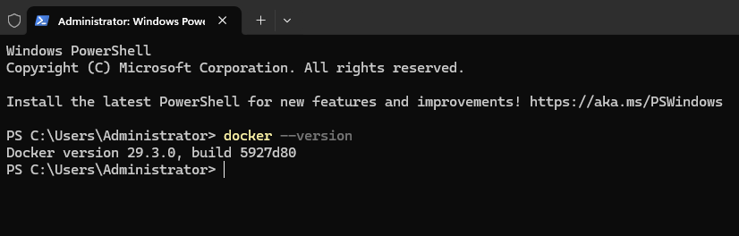 Visualdock server installs docker as part of its installation