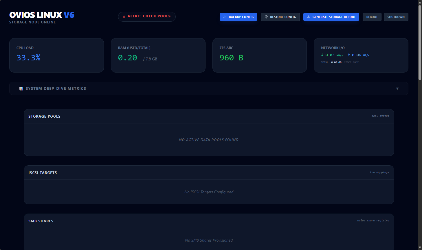 Accessing the ovios web admin dashboard