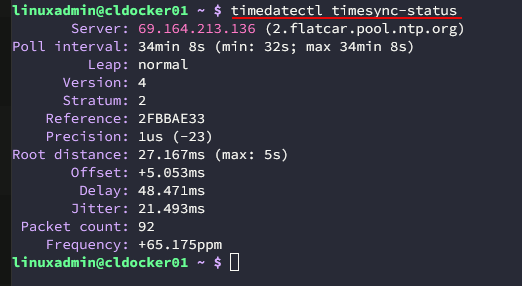 Checking to see which ntp servers are being used