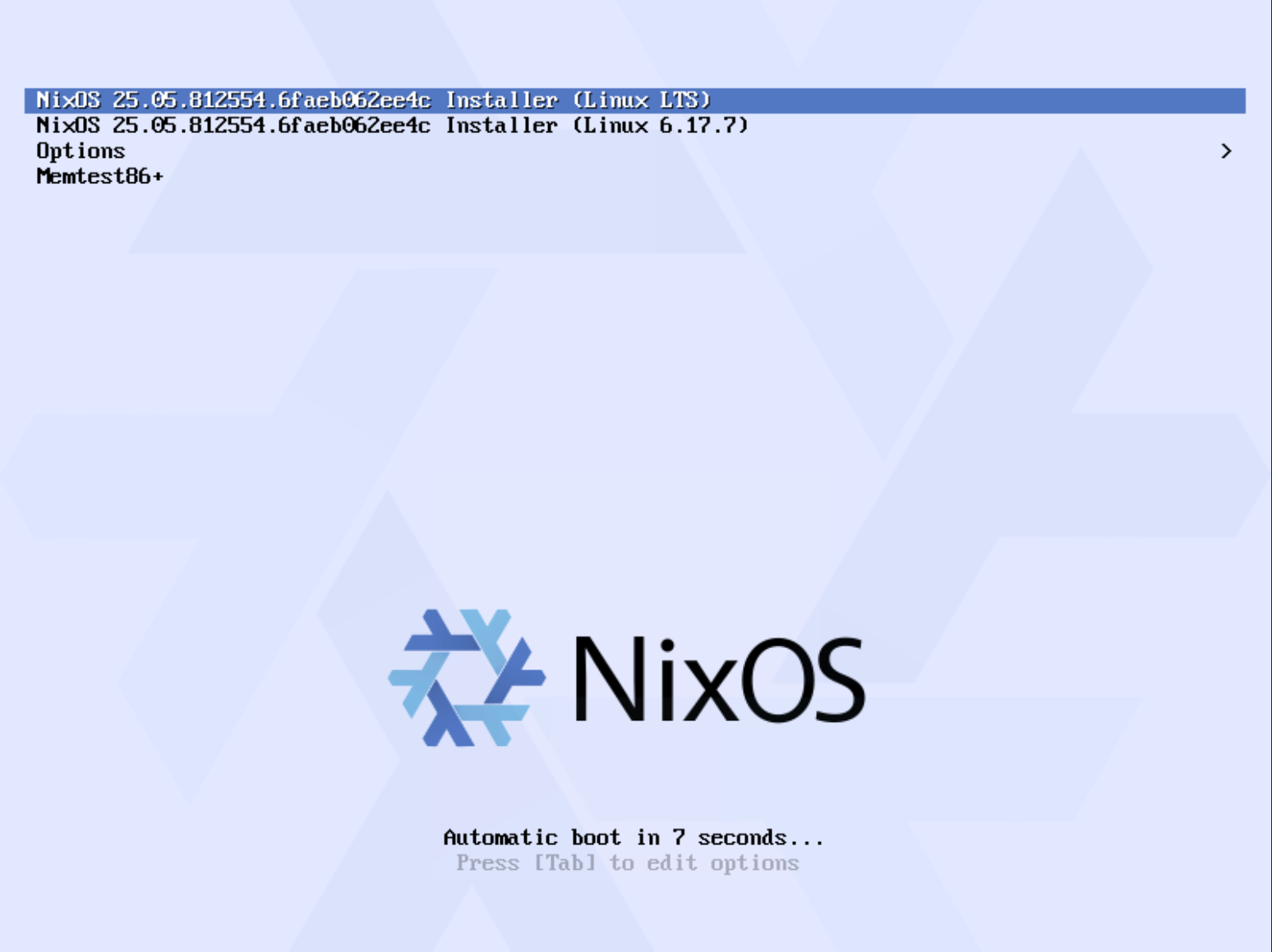 Booting nixos in proxmox as immutable docker host