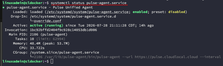 Getting status of a specific service