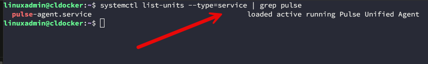 Grepping for a service using systemctl