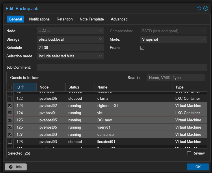 Including lxc containers in your proxmox backup server backups