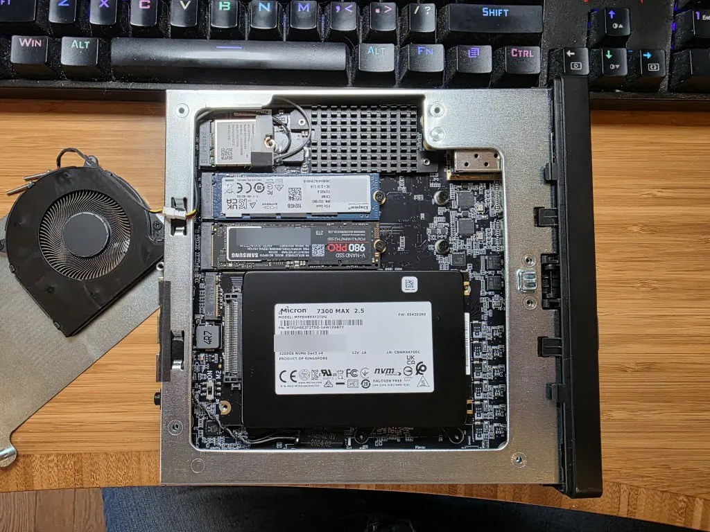 Installing enterprise nvme drives in my minisforum ms 02s in my proxmox cluster