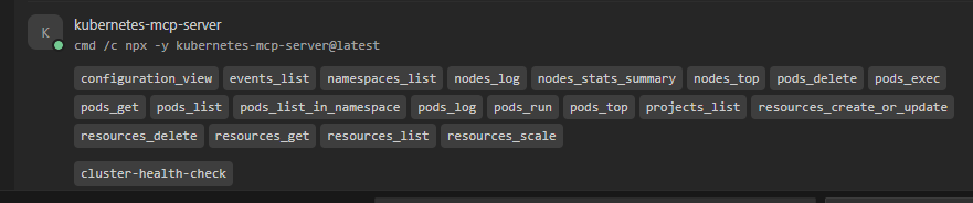 Kubernetes mcp server