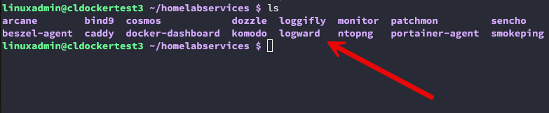Viewing bind mounts on a docker container host