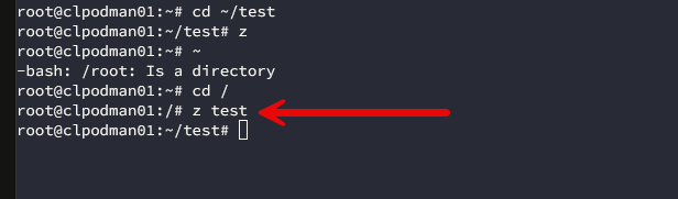 Building path memory wth the z command