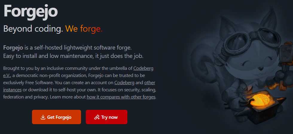 Forgejo is an opensource git repository for the home lab