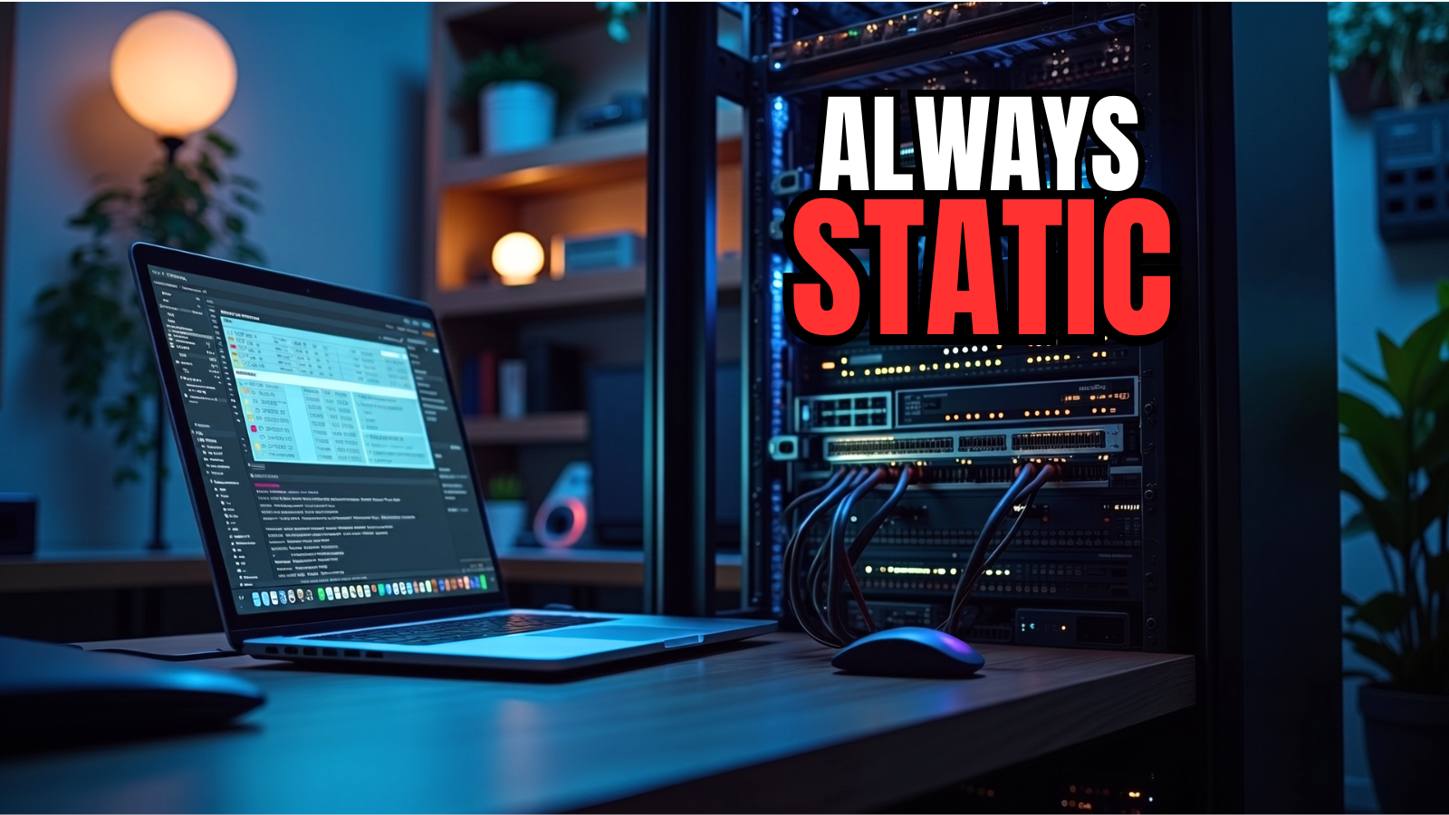 Home lab static ip address