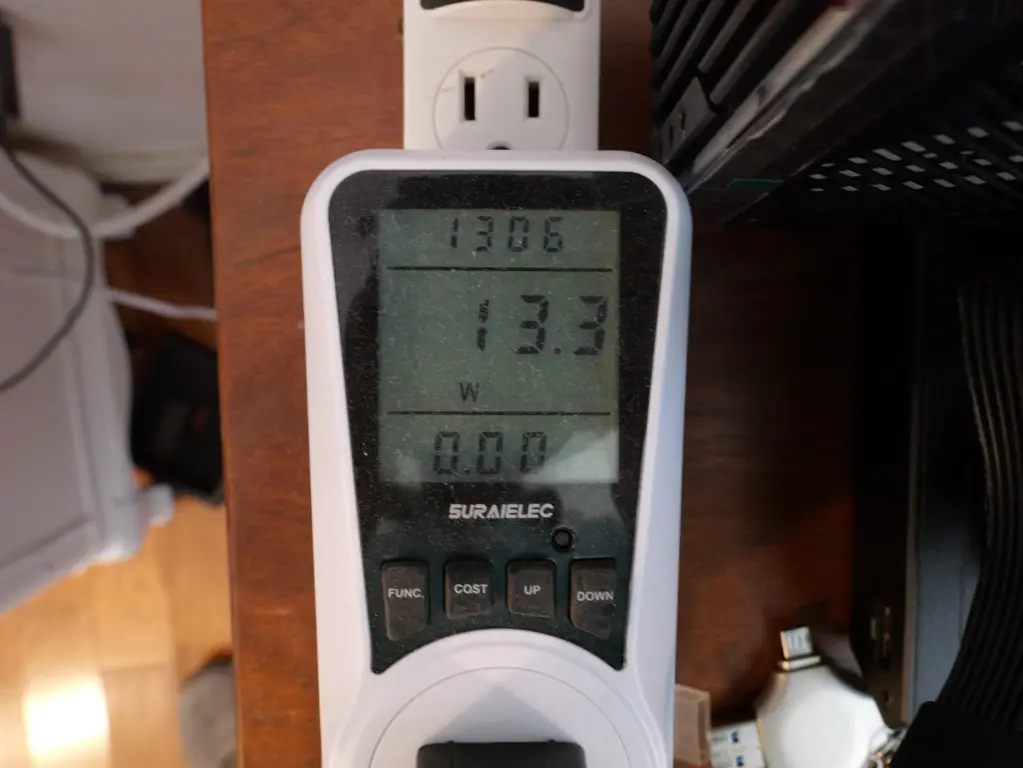 Idling power draw of the minisforum ms 03