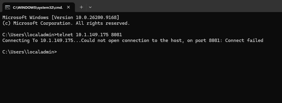 Making sure the nginx container is down