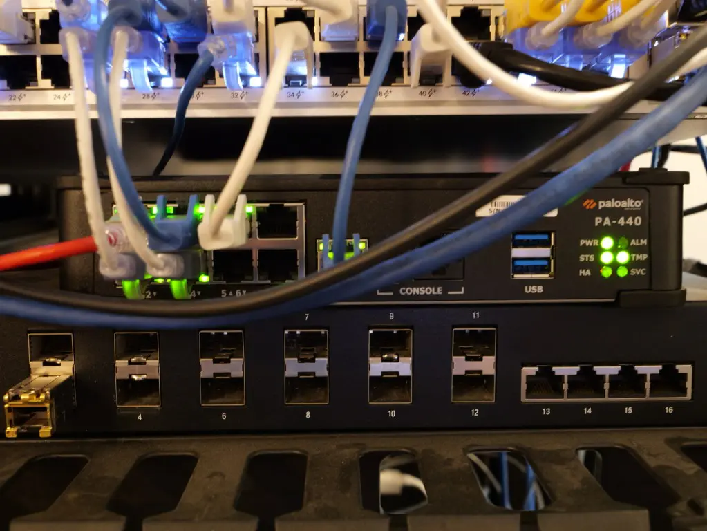 Physical firewall and router running in the home lab
