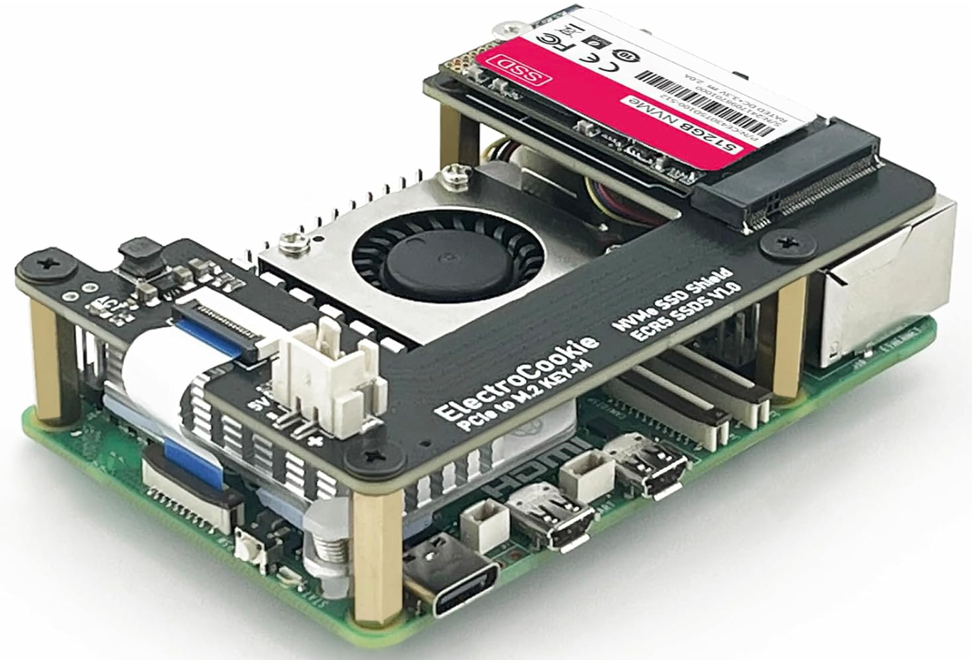 Raspberry pi 5 with nvme hat for running proxmox arm64