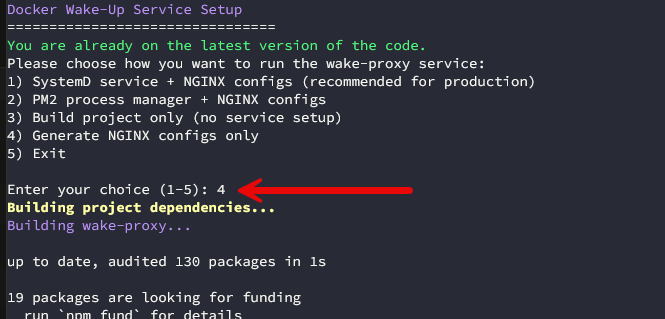 Rerunning step 4 after resolving certificate issues