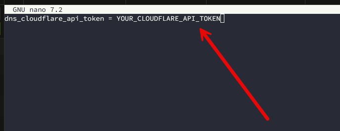 The cloudflare.ini file