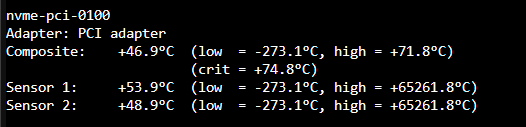 Viewing temps in proxmox