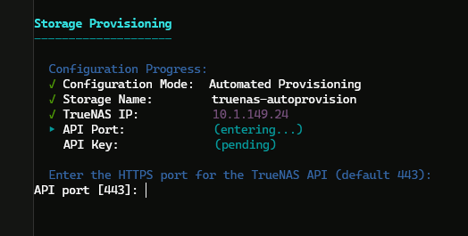 Accept or configure the api port for truenas proxmox plugin