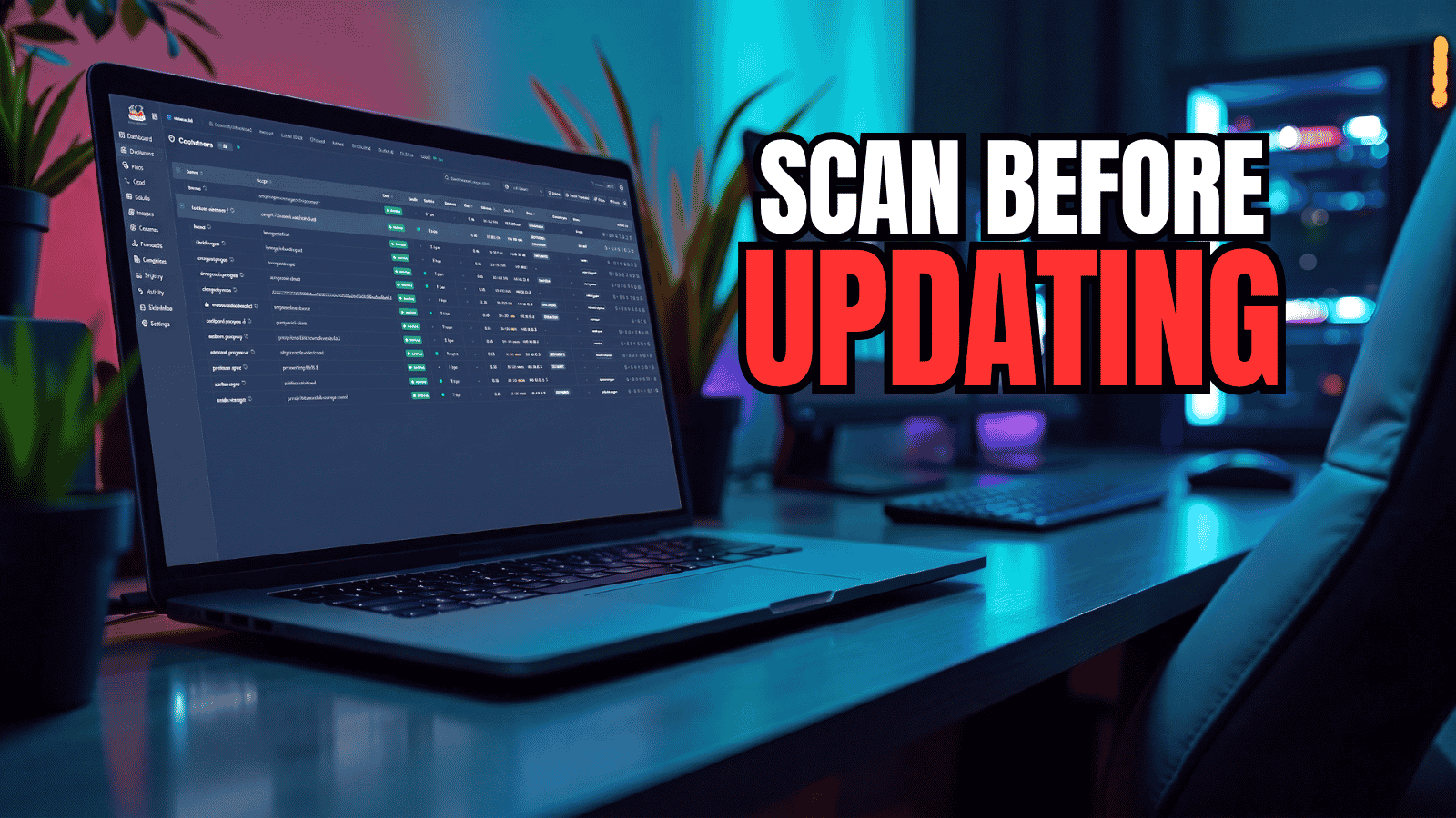 Dockhand vulnerability scanning