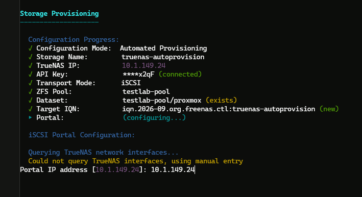 Give it the portal ip address